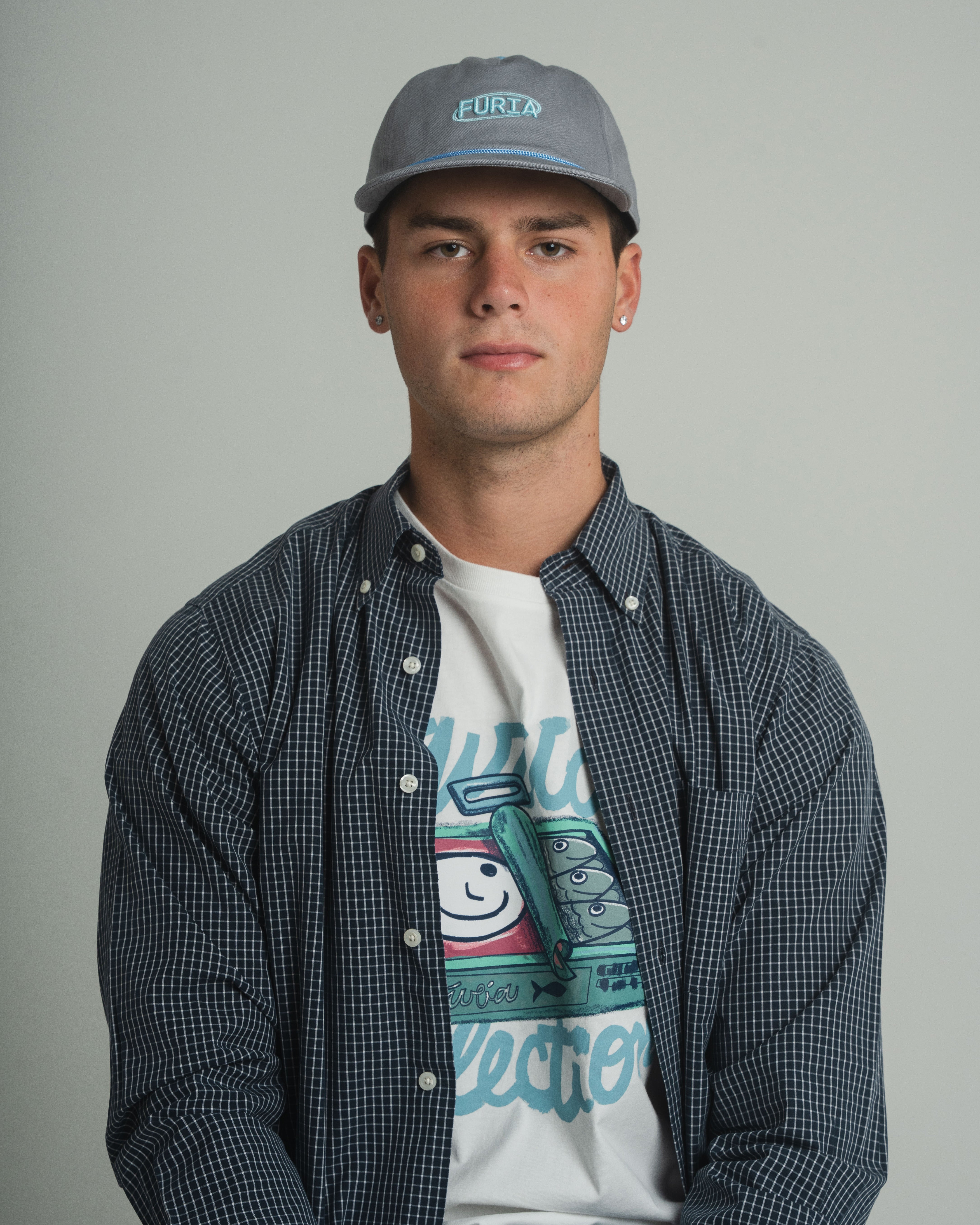 FURIAGEAR GORRA LOGO FURIA LETRAS AZUL CELESTE COLOR METAL