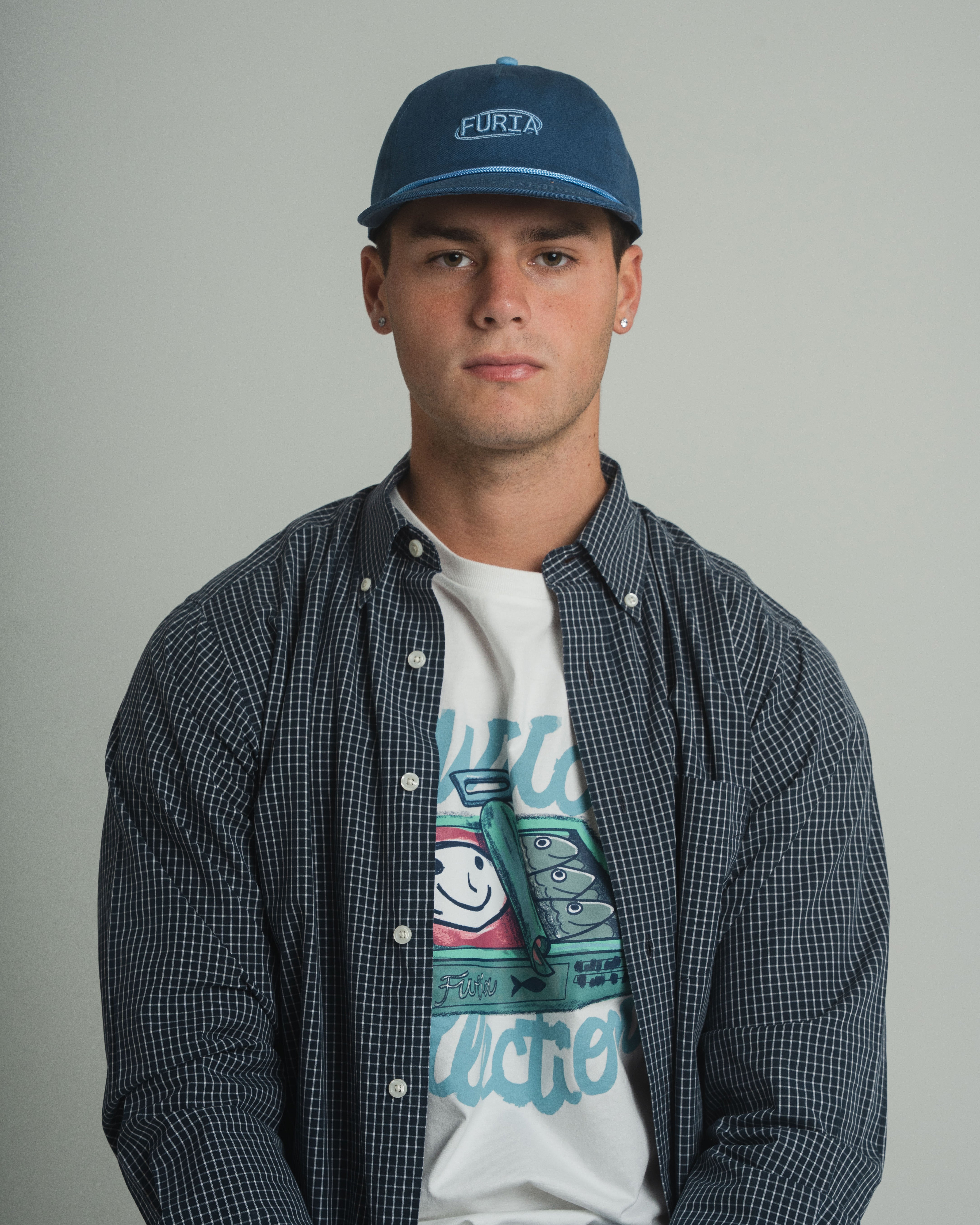 FURIAGEAR GORRA LOGO FURIA LETRAS AZUL CLARO COLOR COBALT