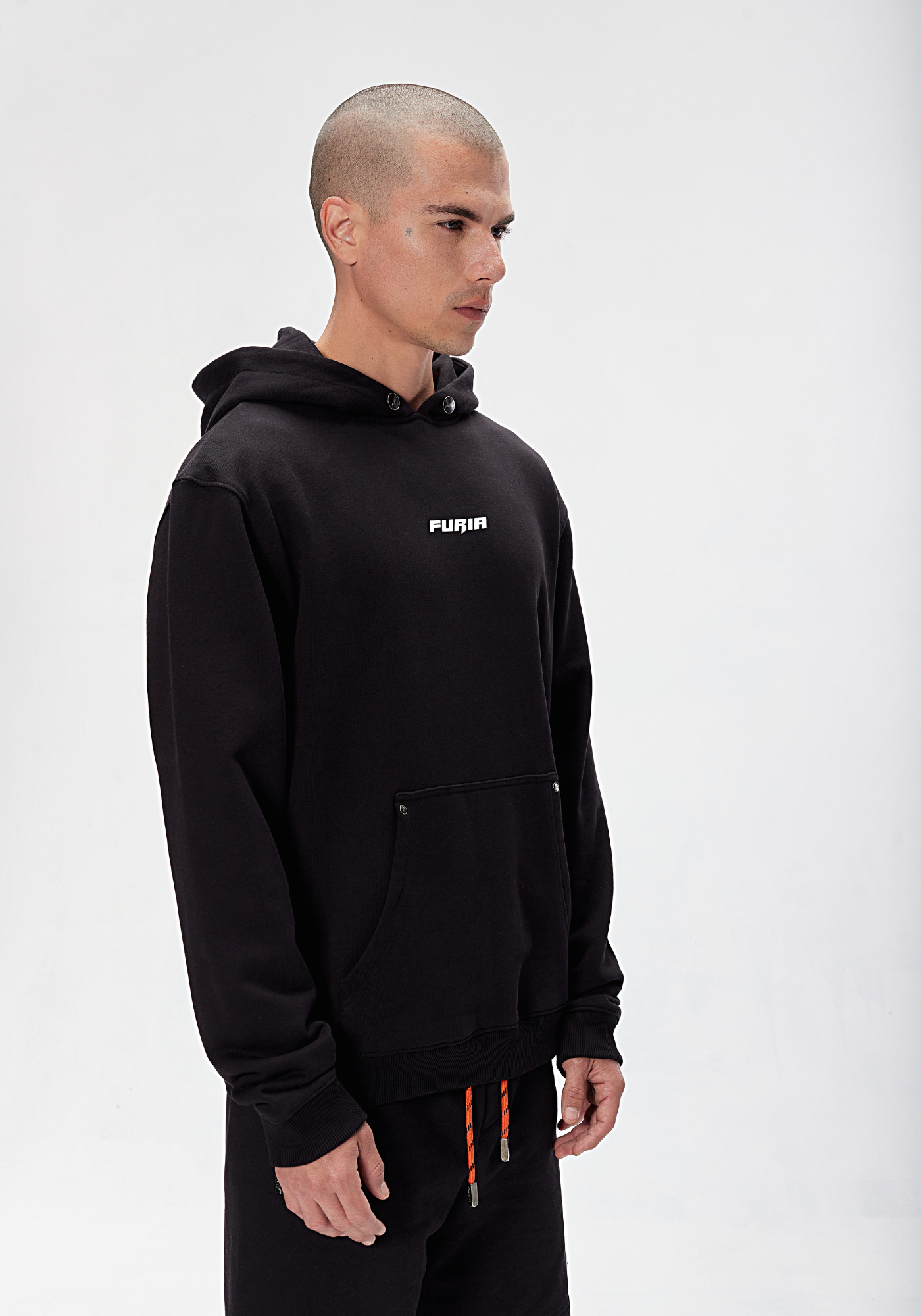 FURIAGEAR BASIC HOODIE - JET BLACK - Furia Gear