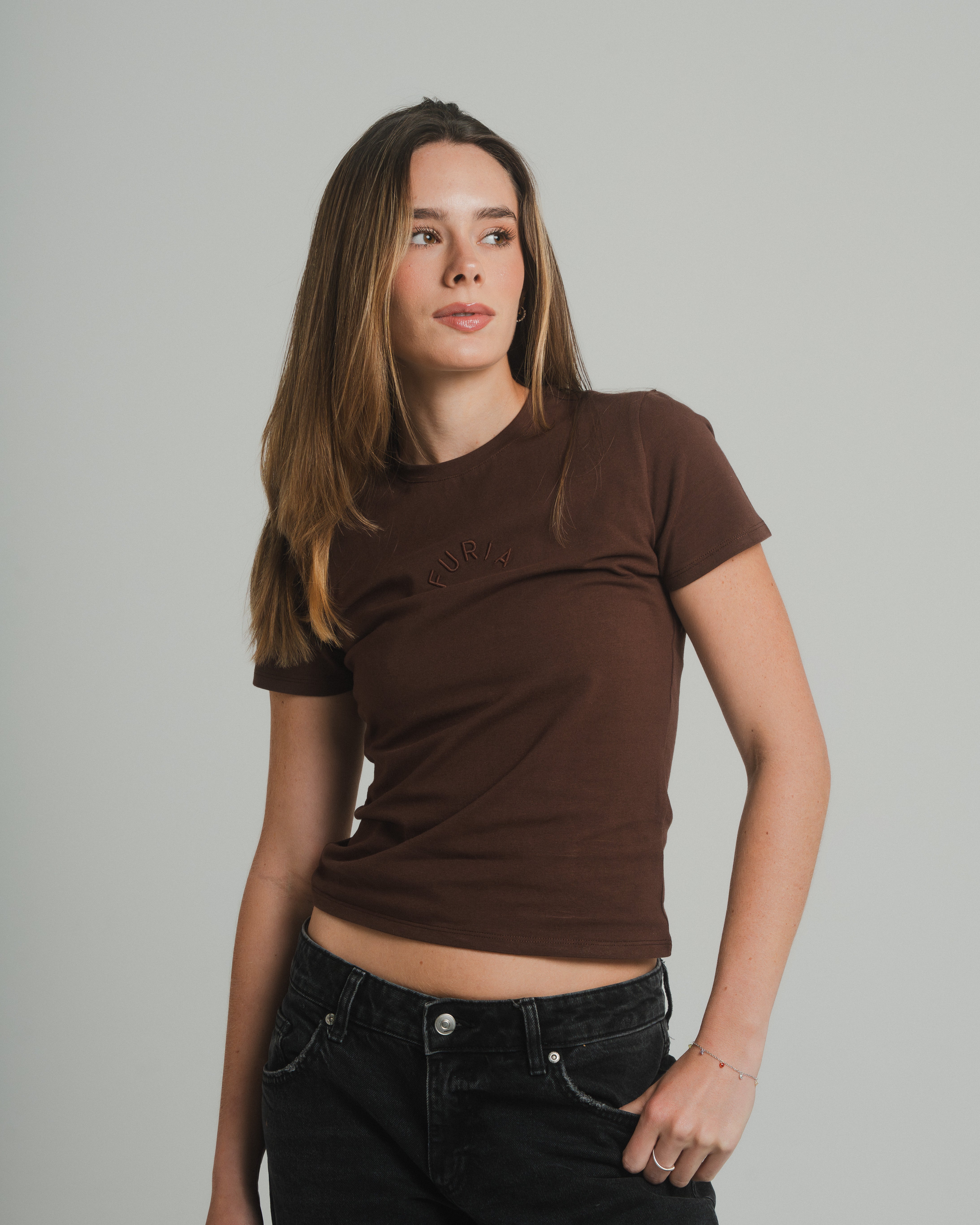 FRANELA ARCH  DAMA BORDADO FURIA CAFE