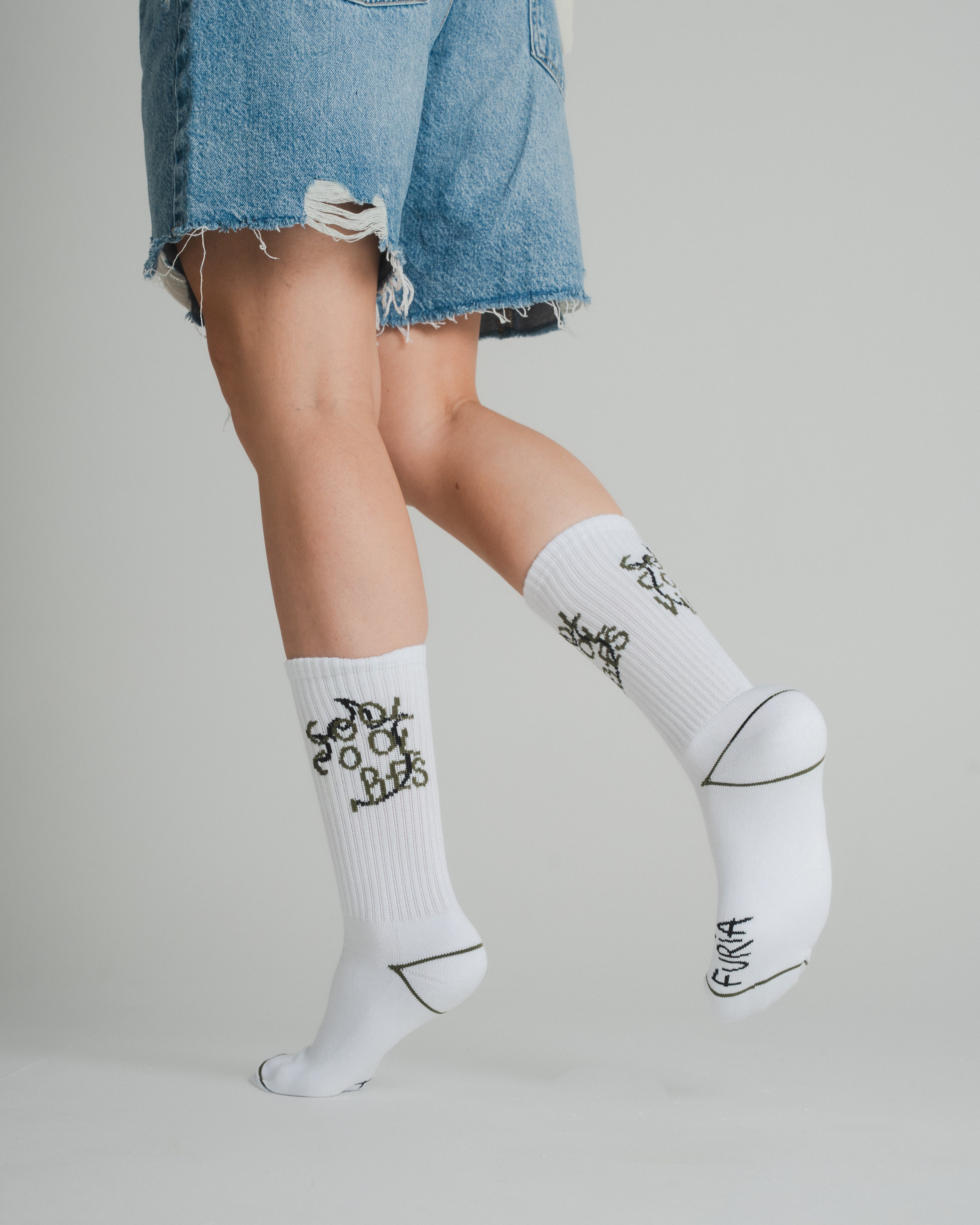 FURIAGEAR COOL VIBES (FIRE) SOCKS LONG GREEN