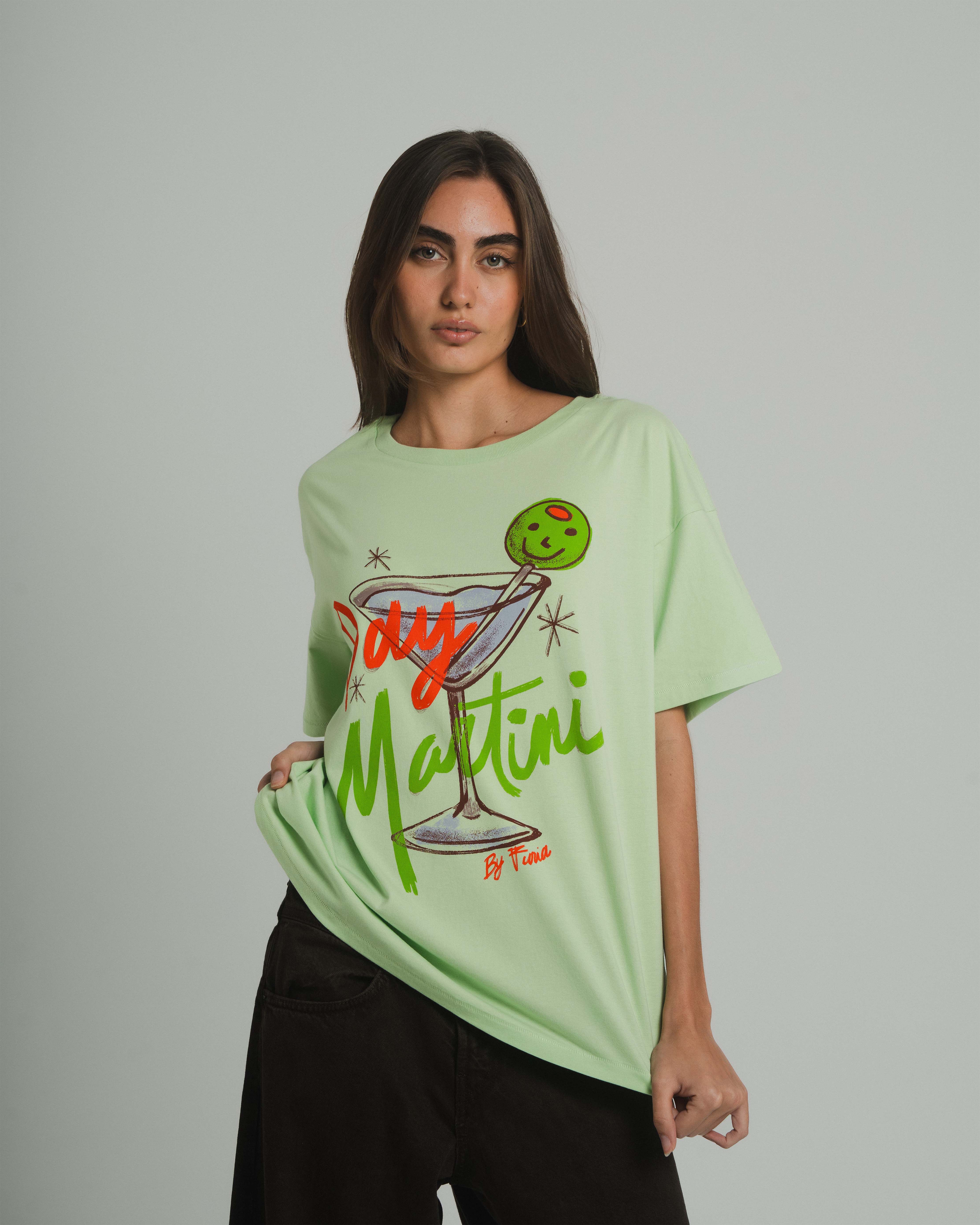 CAMILA ESTAMPADO DAY MARTINI VERDE AGUA